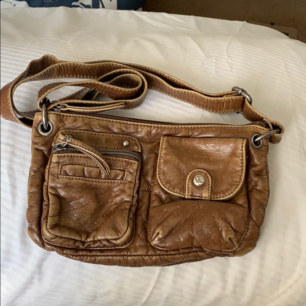Sparrow True Brown Faux Leather Shoulder Purse